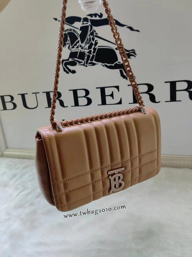 Burberry專門店新款絎縫時裝秀款Lola蘿拉包 巴寶莉皮革鏈條單肩斜挎女包 yxb1484